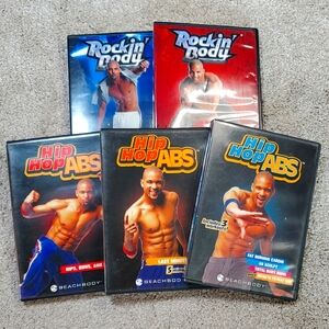 Set Of 5 Beachbody Workout DVDS. Party Off The Pounds With Shaun T.